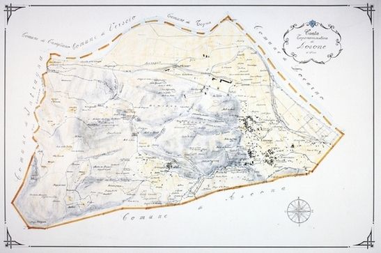 Carta toponomastica di Losone 1:5000 - Ezio Bianda - 1992